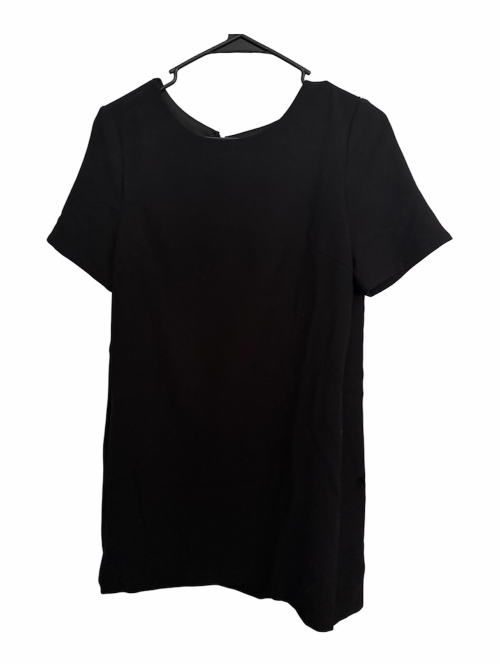 essue Black Short-Sleeve Mini T-Shirt Dress